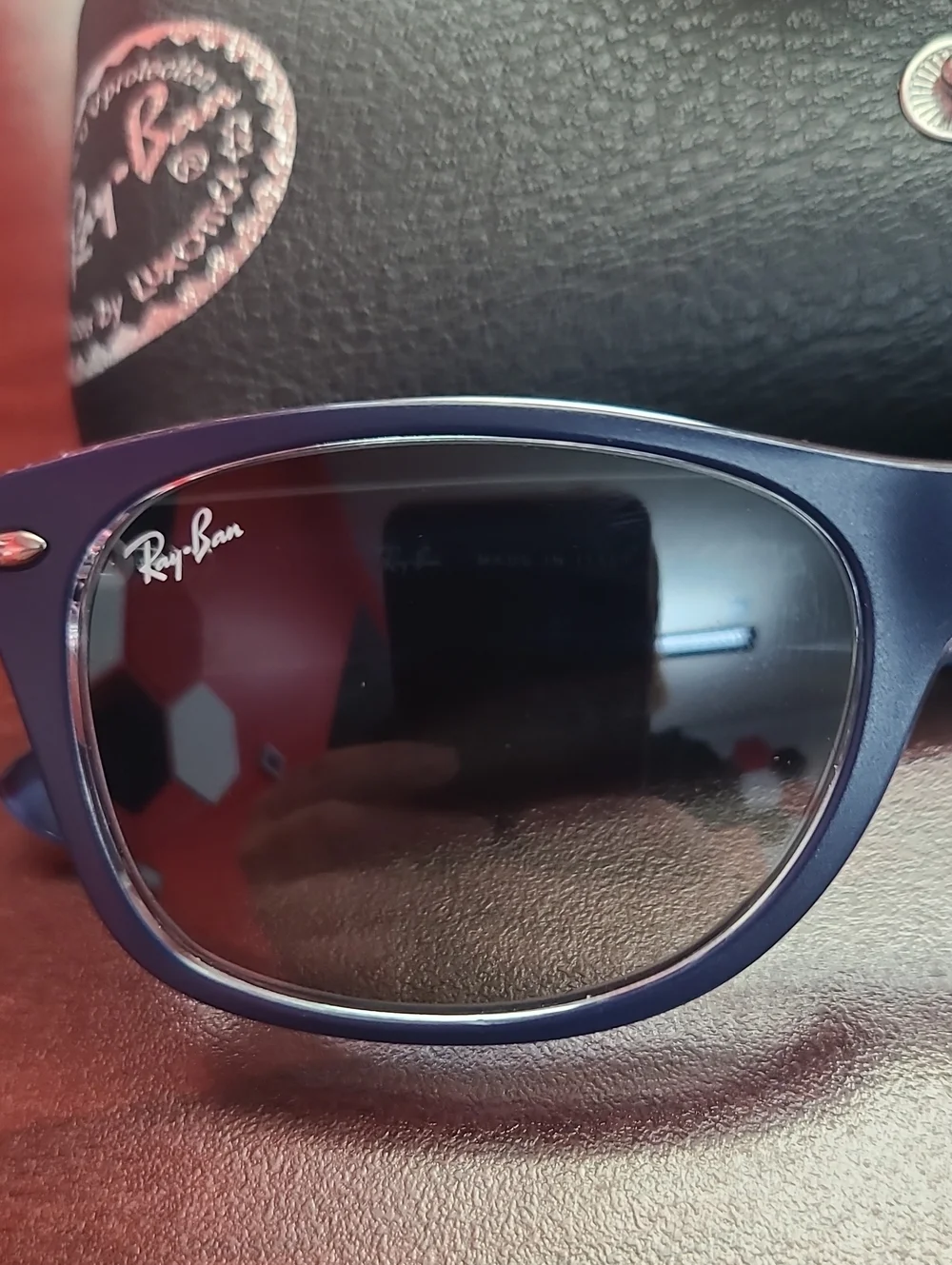 Ray-Ban Men's Matte Blue Wayfarer Sunglasses